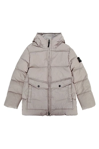 Stone Island Junior Quilted Hooded Jacket