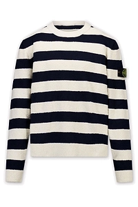 Stone Island Junior Striped Crewneck Jumper