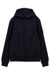 Stone Island Junior Zip-Up Hooded Jacket