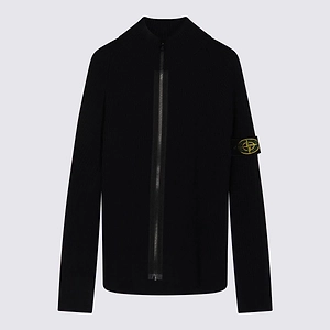 Stone Island Junior Zip-Up Knitted Sweater