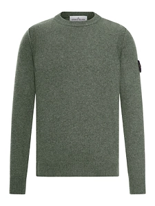 Stone Island Logo Patch Crewneck Jumper