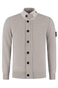 Stone Island Logo Patch Buttoned Cardigan