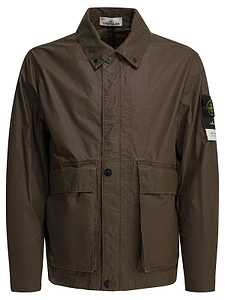 Stone Island Logo Patch Buttoned Jacket