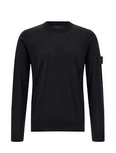 Stone Island Logo Patch Crewneck Sweatshirt