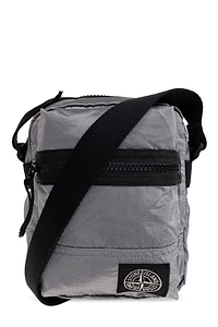 Stone Island Logo Patch Zipped Crossbody Bag