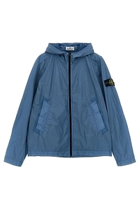 Stone Island Junior Logo Patch Hooded Jacket