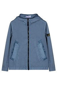 Stone Island Junior Logo Patch Hooded Jacket