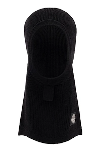 Logo Patch Knitted Balaclava Hat