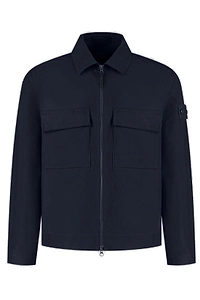 Stone Island Logo-Patch Shirt Jacket
