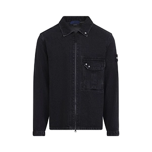 Stone Island Logo Patch Zip-Up Jacket