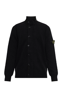 Stone Island Logo Patch Buttoned Cardigan