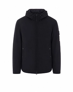 Stone Island Logo Patch Zip-Up Hooded Jacket