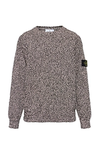 Stone Island Textured Crew-Neck Knitted Sweater