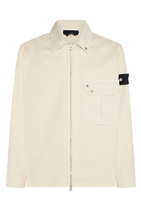 Stone Island Zipped Denim Overshirt