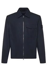 Stone Island Logo Patch Zipped Jacket