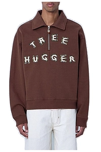 Story Mfg. Geo Embroidered Long-Sleeved Sweatshirt