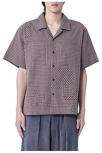 Story Mfg. Check-Patterned Short-Sleeved Shirt