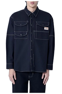 Story Mfg. Logo Patch Buttoned Shirt