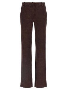 Stouls Oswald Suede Straight-Leg Pants