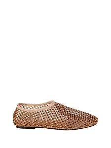 Strategia Dollie Studded Mesh Ballet Flats