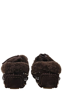 Strategia R54 Studded Shearling Moccasins