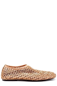 Strategia Rhinestone Mesh Ballet Flats