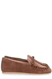 Stuart Weitzman Britt Bow Moccasin Flat Shoes