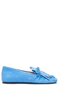 Stuart Weitzman Britt Fringe Moccasins