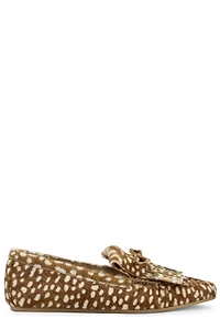 Stuart Weitzman Britt Fringe Moccasins