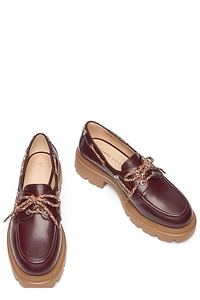 Hudson Moccasin Lug Sole Flat Shoes