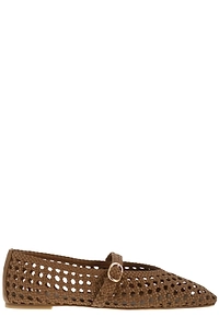 Stuart Weitzman Prima Woven Mary Jane Shoes