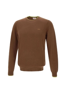 Sun 68 Contrast Trim Knitted Sweater