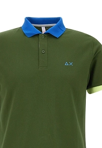 Sun 68 Contrast Trim Piquet Polo Shirt