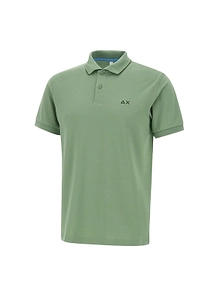 Sun 68 Contrast Trim Piqué Polo Shirt