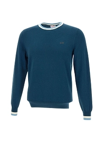 Sun 68 Contrast Trim Knitted Sweater