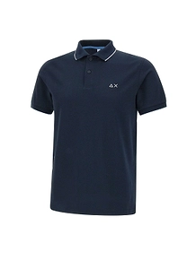 Sun 68 Contrast Trim Piqué Polo Shirt