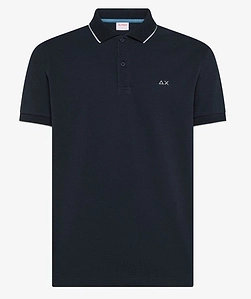 Sun 68 Contrast Trim Polo Shirt