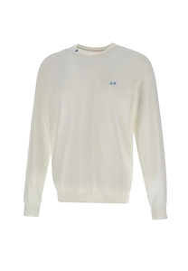 Sun 68 Logo Crew Neck Knitted Sweater