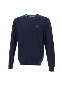 Sun 68 Logo Embroidered Crewneck Jumper