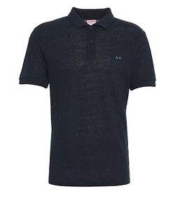 Sun 68 Logo Embroidered Jersey Polo Shirt