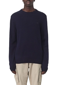 Sun 68 Logo Embroidered Ribbed Jumper