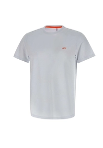Sun 68 Piqué Logo Crew Neck T-Shirt