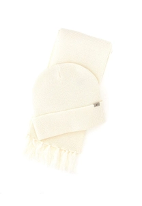 Sun 68 Ribbed Logo Knit Scarf