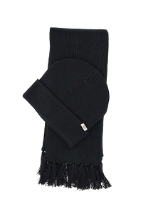 Sun 68 Ribbed Scarf And Beanie Set