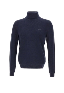 Sun 68 Textured Turtleneck Knitted Sweater
