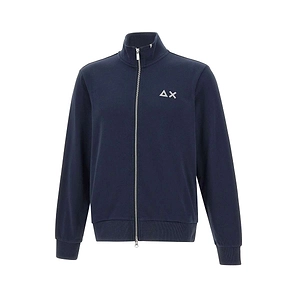 Sun 68 Zip-Up High Collar Sweatshirt