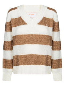 Sun 68 V-Neck Knitted Jumper