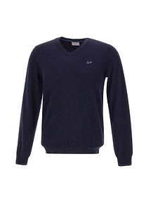 Sun 68 V-Neck Knitted Jumper