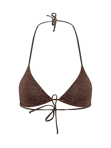 Jennifer Glitter Triangle Bikini Top