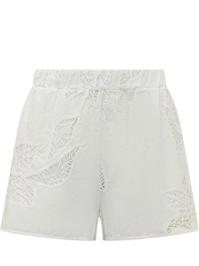 Sundek Embroidered Lace Waistband Shorts